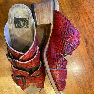 Freebird  red sandals, size 11